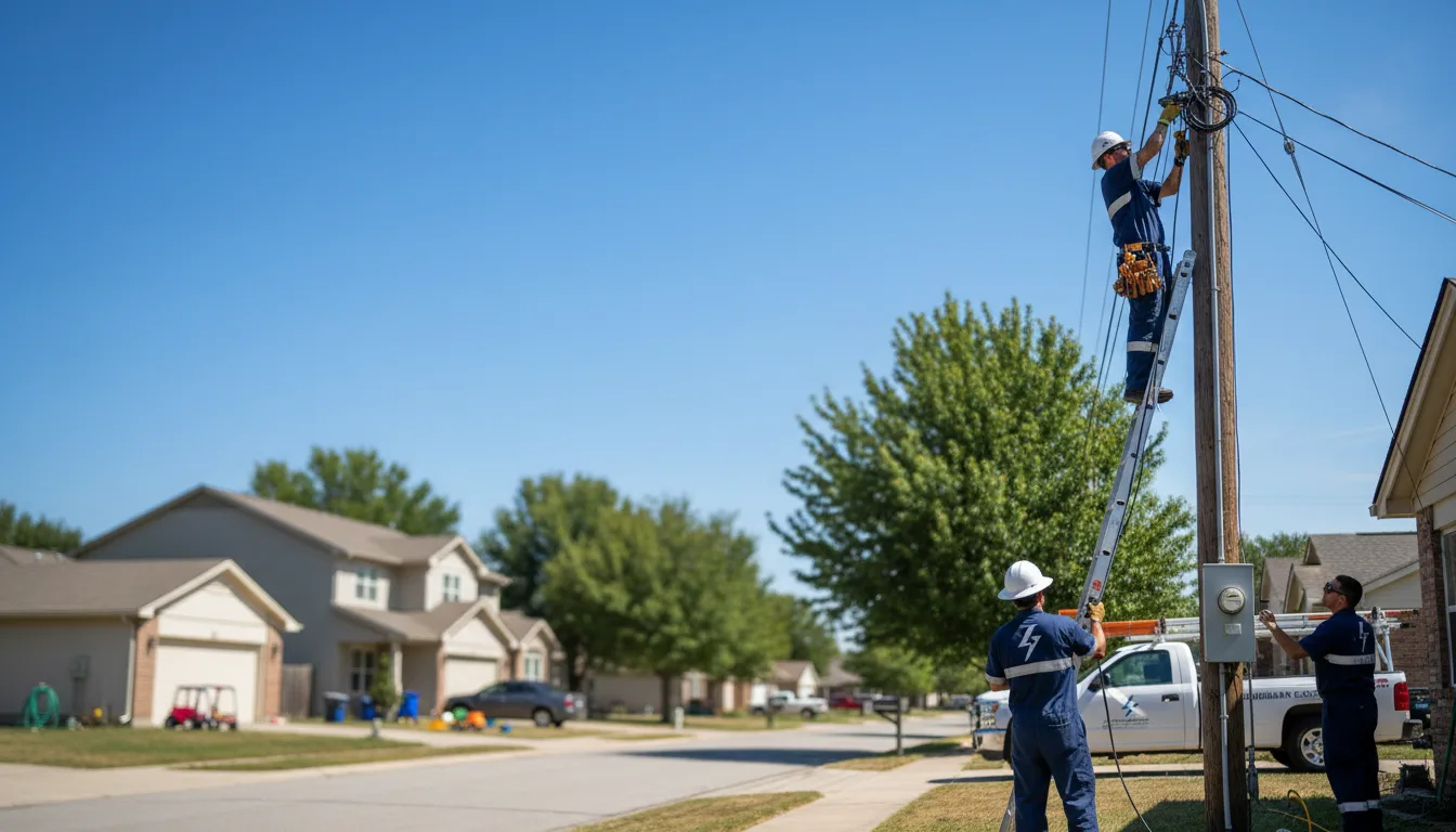 Residential electrician providing installation services in Wren, OH